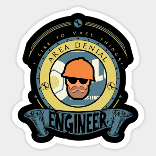 Engineer - Blue Team Sticker